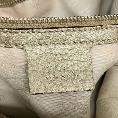 Gucci Shoulder Bag Bamboo New Jackie 246907 Leather Gold Chien Pan Gold