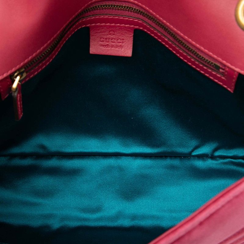 Gucci GG Marmont Blind FOR LOVE Embroidered Chain Shoulder Bag Handbag 443496