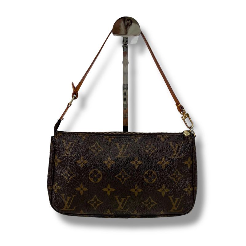 Louis Vuitton Accessoire Pochette Monogram Leather Accessory Pouch Mini Handbag