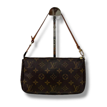 Louis Vuitton Accessoire Pochette Monogram Leather Accessory Pouch Mini Handbag