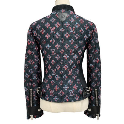 Louis Vuitton Monogram Jacquard Zip Up Jacket Outerwear Blouson Black