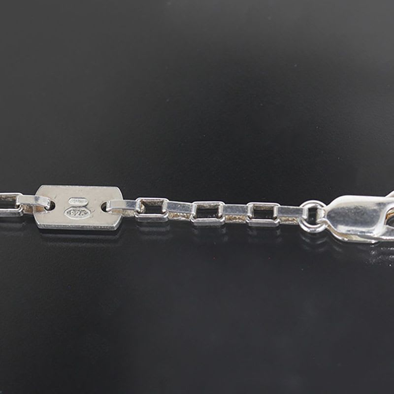Gucci G Logo Necklace 49 cm Silver 925 Unisex E1034