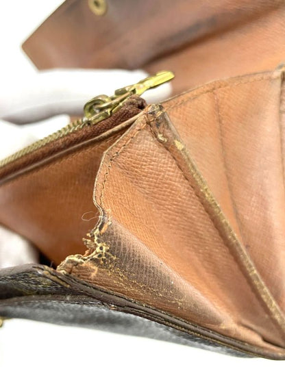 Louis Vuitton Monogram Pochette Portmonnais Cles Di Long Wallet M61725 Brown