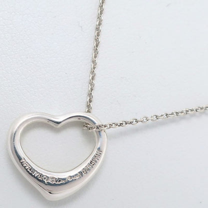 Tiffany & Co Open Heart Elsa Peretti 925 Silver Ladies 2.7g Necklace