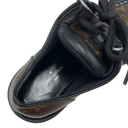 Louis Vuitton Bobur Line Monogram Loafer Leather Shoes Leather Brown Black