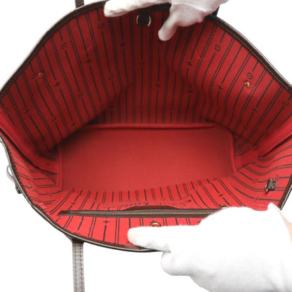 Louis Vuitton N41358 Damier Neverfull MM Pouch None And Tote Bag Louis Vuitton