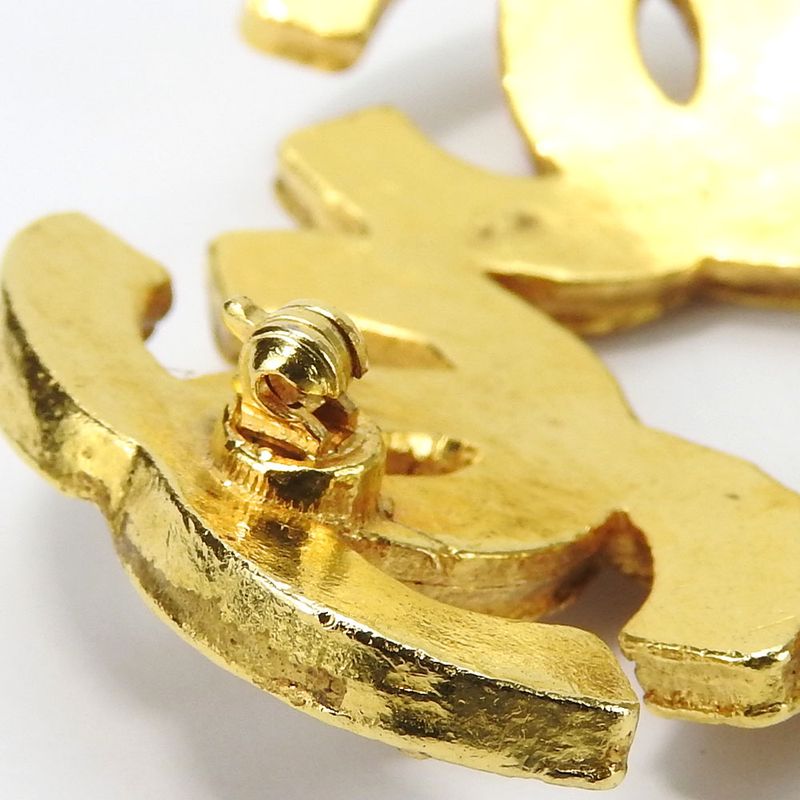 Chanel Brooch Metal Gold Triple Coco Mark Plated Ladies Women Chanel