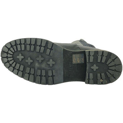 Fendi 17aw Knee-High Long Knit Boots Black 37