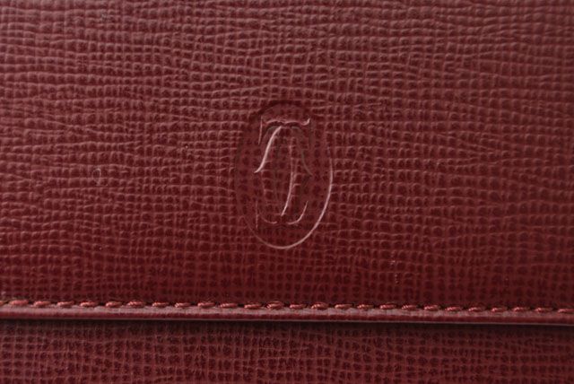 Cartier Wallet Fold Vintage Cartier Double Hook Wallet Must De Cartier Bordeaux