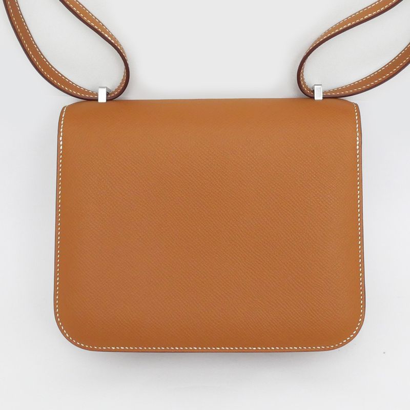 Hermes Constance Mini Miroire Gold K Engraved Epson Shoulder Bag Brown
