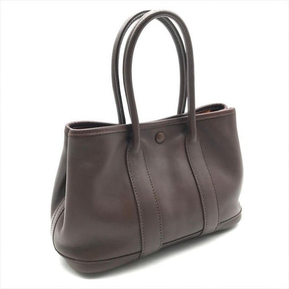 Hermes Garden Party Ttp Mini Hand Bag Brown Leather