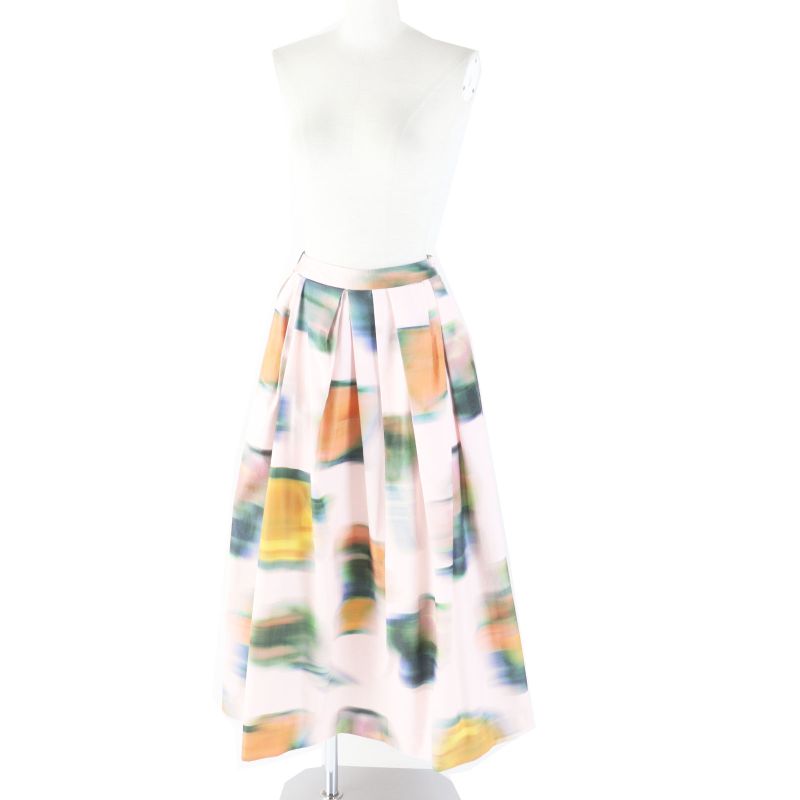 dries VAN Noten Dries Van Noten 22SS Marble Print Flared Long Skirt Pink Multi