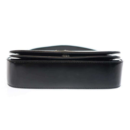 Prada Brushed Leather Shoulder Bag Black