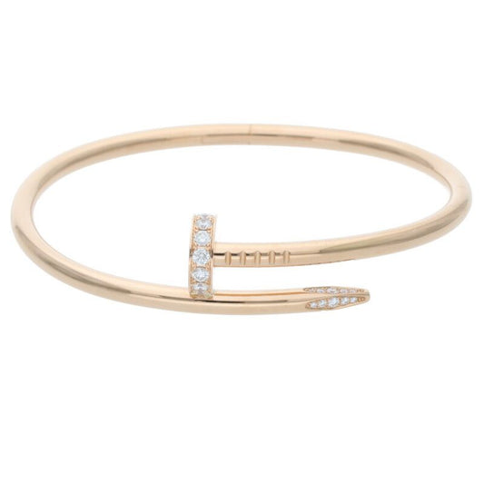 Cartier New Shape Juste UN CLOU Bracelet DIA 18K Pink Goldjuste Un Clou Half
