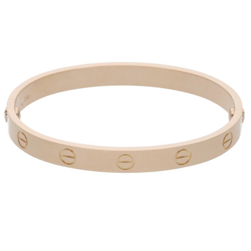 Cartier Old Shape LOVE Bracelet Love Bracelet 18K Pink Gold Love Bracelet Mens