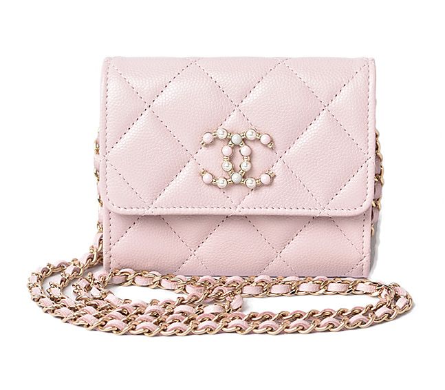 Chanel Chain Mini Wallet Accessory Pouch Chanel Ap2138b05437 Matelasse Caviar