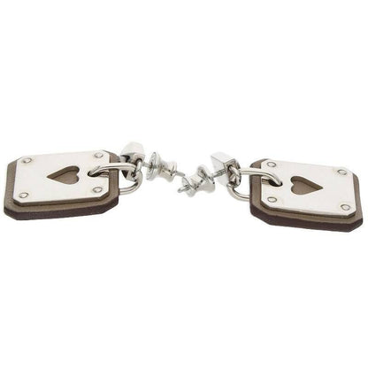Hermes Asdecourt PM Engraved With Z Heart Motif Earrings Ladies