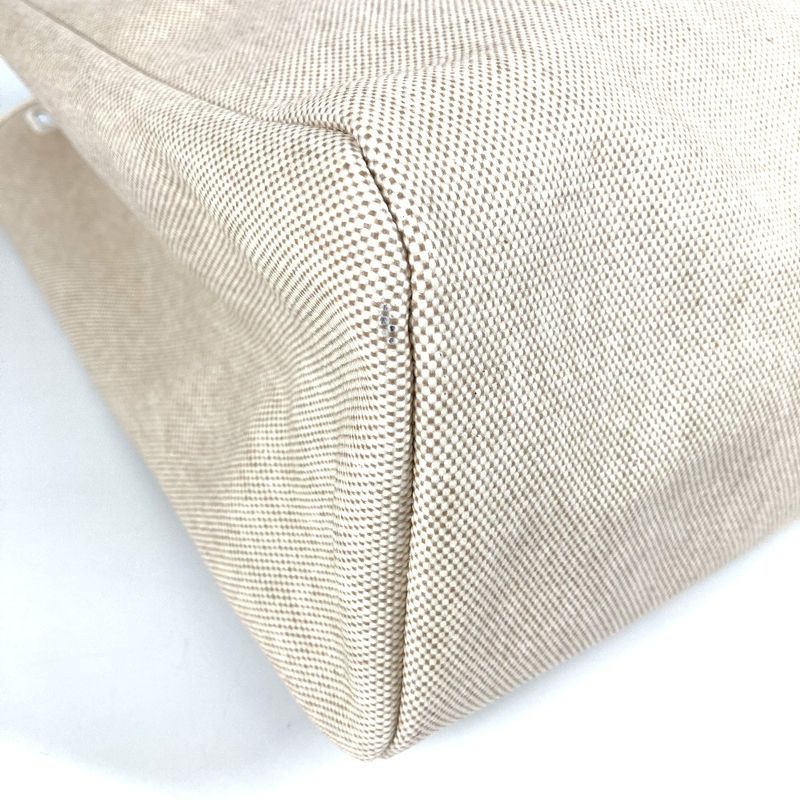 Hermes Shoulder Bag Herbag Only With Replacement Bag Canvas Beige