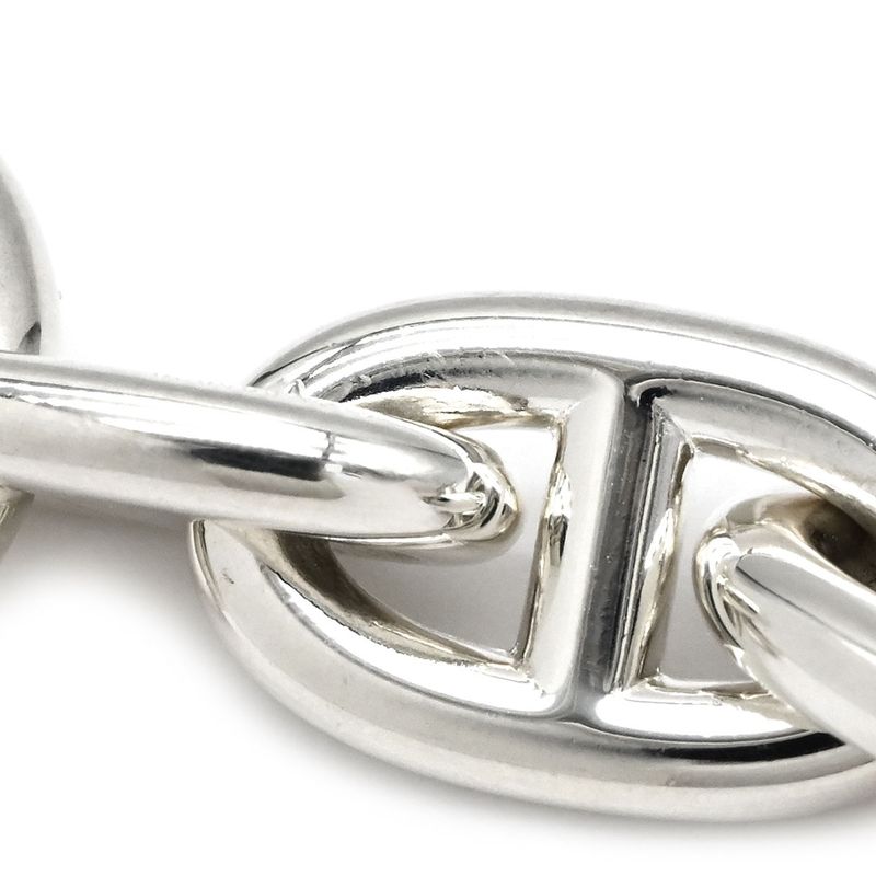 Hermes Bracelet Chaine D'ancre MM Silver 925 Silver 13 Frames Star Ring Silver