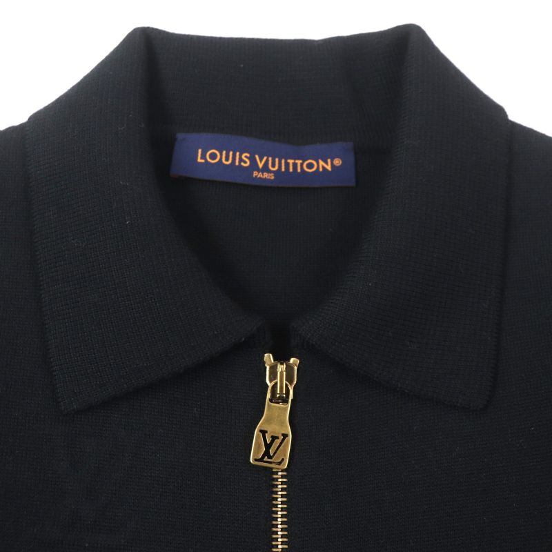 Louis Vuitton 25SS 1afyej Embossed Technical Wool Zip-up Jacket Blouson Black