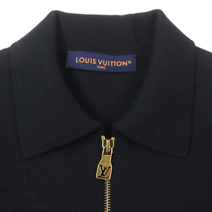 Louis Vuitton 25SS 1afyej Embossed Technical Wool Zip-up Jacket Blouson Black