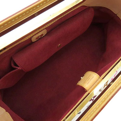 Louis Vuitton 2way Bag Judy GM Monogram Multicolor Bronze Gold Hardware White