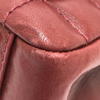 Chanel Tote Bag Chocolate Bar 255 Lambskin Red