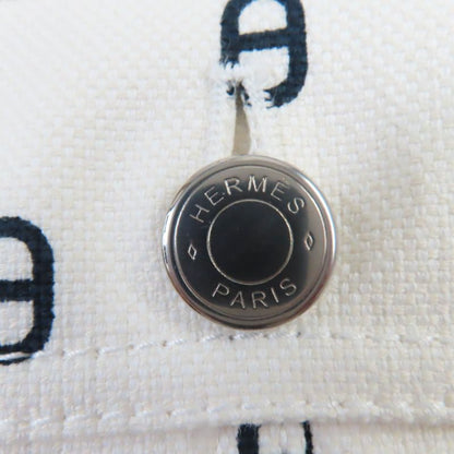Hermes 23SS Chaine D'ancre All Over Print With Serie Buttons Denim Jacket White