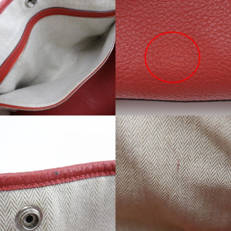 Hermes Garden Party PM Negonda Red □R Ladies Tote Bag