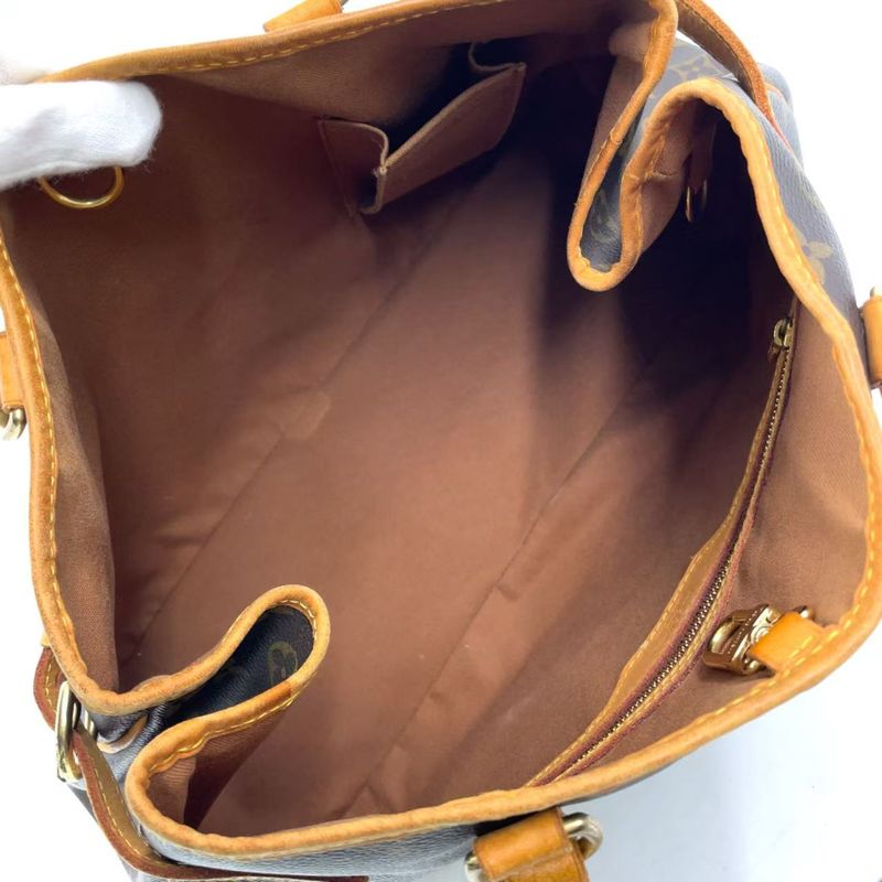 Louis Vuitton Batignolles Orizontal Monogram Leather × PVC Brown Shoulder Bag