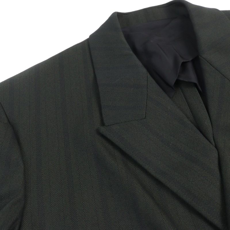 Bottega Veneta 2021 659592 Tech Herringbone Striped Jacket Logo