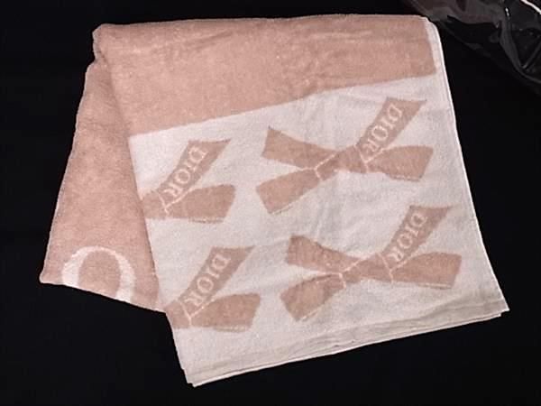 Christian Dior 100% Cotton Ribbon Bath Towel Beach Towel Women Pink
