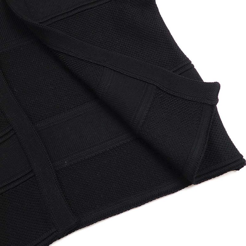 Hermes Jacquard Knit Bolero Cardigan Black 40