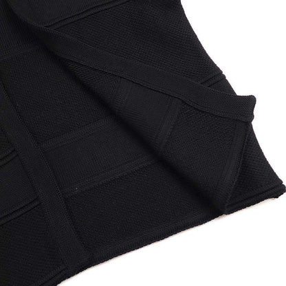 Hermes Jacquard Knit Bolero Cardigan Black 40