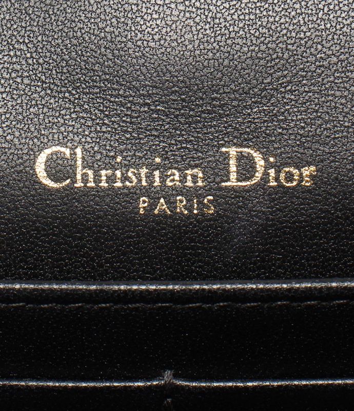 Christian Dior 2way Chain Shoulder Wallet Clutch Crossbody Daily Chain Pouch