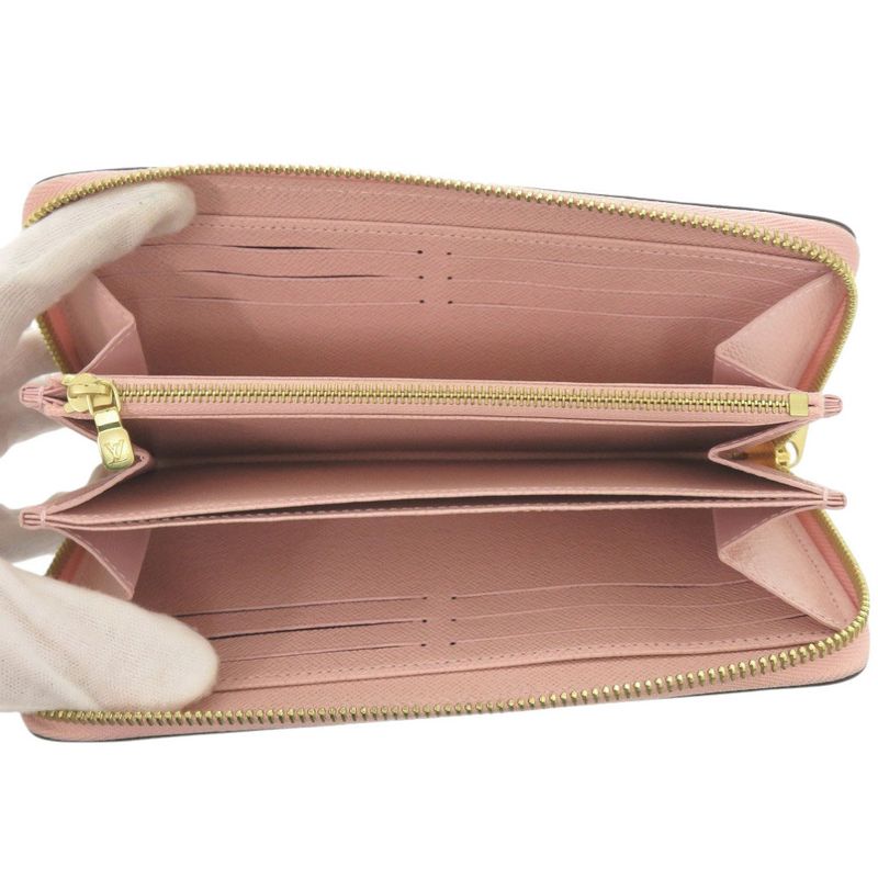 Louis Vuitton Round Zipper Zippy Wallet Epi M62067 Epi Leather Pink Long Wallet