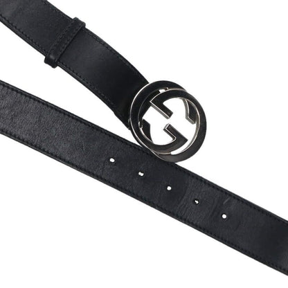 Gucci 114984 GG Logo Buckle Belt Men's 90 36