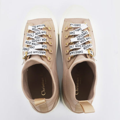 Dior Sneakers Size 37 1 2 High Cut Lace Logo Women's Shoes