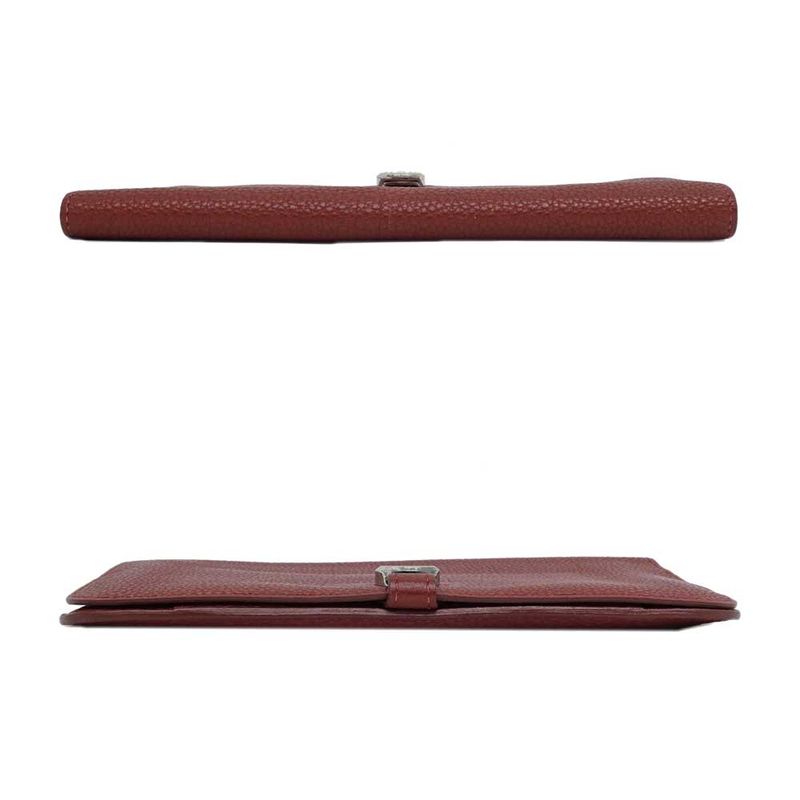 Hermes Dogon GM Rouge Ash Silver-hardware Togo E-engraved Leather Long