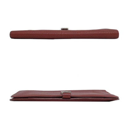 Hermes Dogon GM Rouge Ash Silver-hardware Togo E-engraved Leather Long