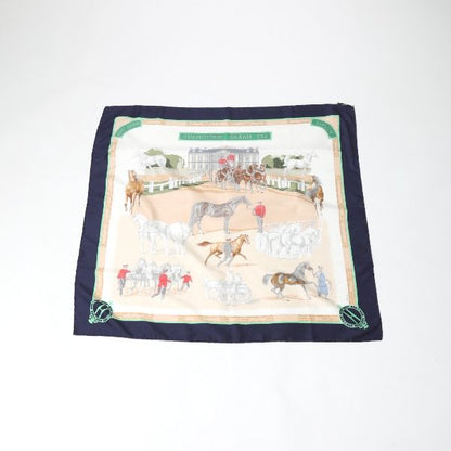 Hermes Carré 90 Carré 90 LES Haras Nationaux Scarf Hermes Navy