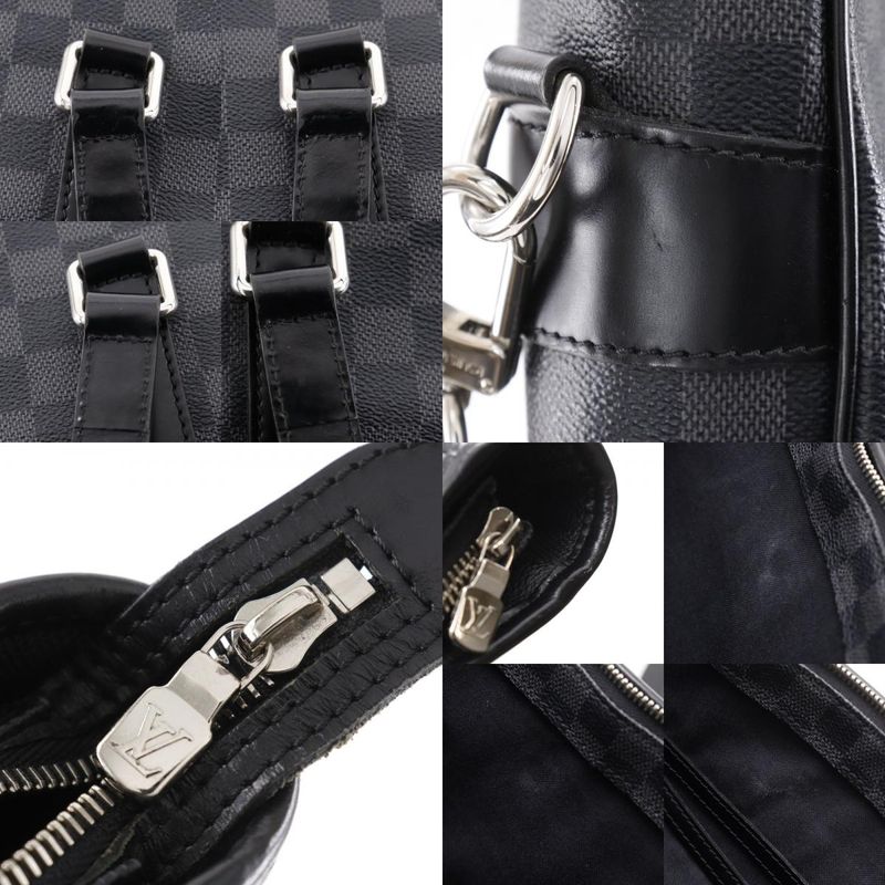 Louis Vuitton Tadao 2WAY Shoulder Tote Bag N51192 Damier Graphite Canvas Black