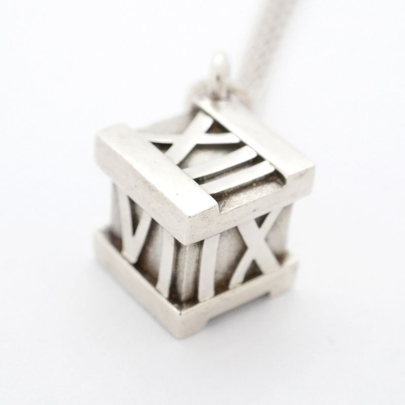 Tiffany & Co Necklace Atlas Cube In 925 Silver For Women