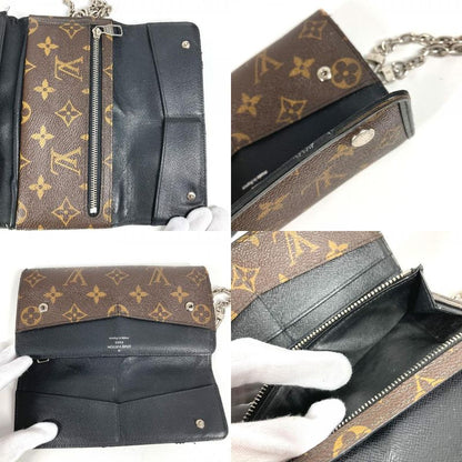 Louis Vuitton Long Wallet Portefeuille Ron M60168 Monogram Macassar Canvas Brown