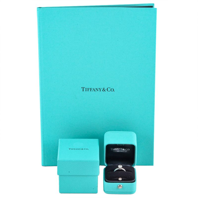 Tiffany & Co Tiffany & Co Solitaire Half Eternity Ring With Diamonds 051ct