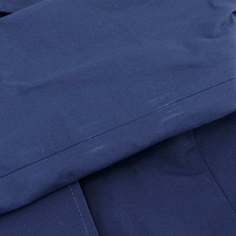 Prada 29y278 Cotton And Polyester Navy Blue Women's Trench Coat