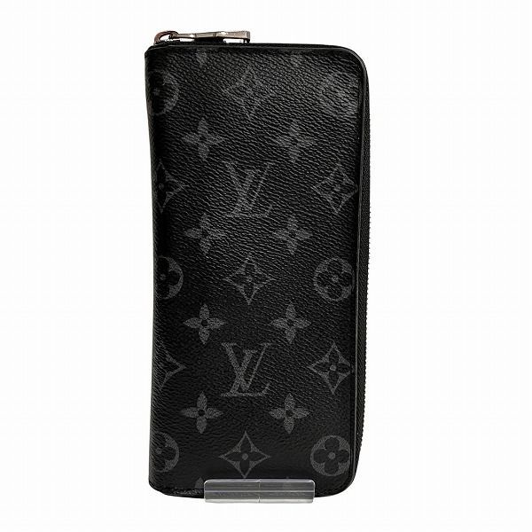 Louis Vuitton Monogram Eclipse Zippy Wallet Vertical M62295 Long Wallet For Men