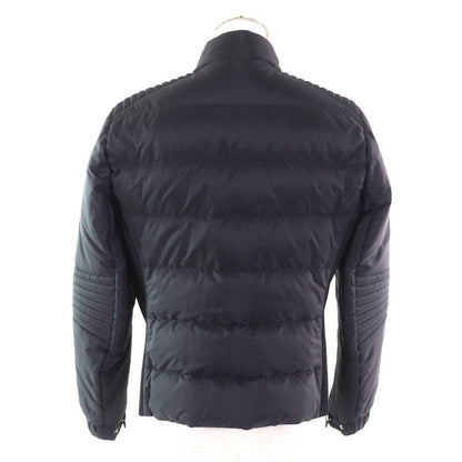 Prada 290545 Triangle Logo Zip Up Down Jacket Outerwear Black 42 Women