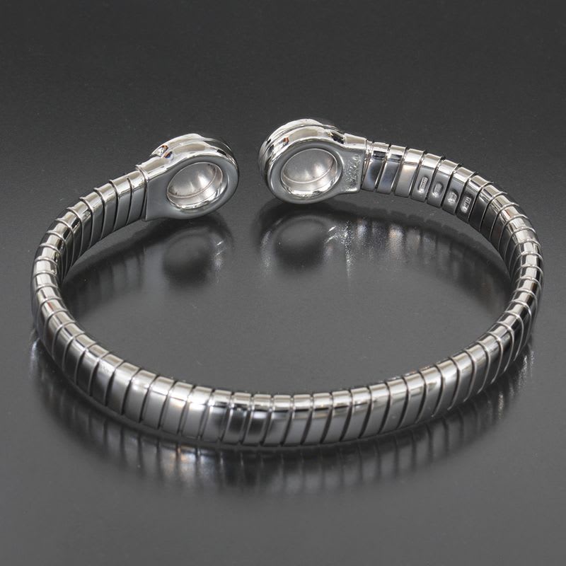 Bvlgari Tubogas Bangle Onyx 25.2 g SS Box E1645