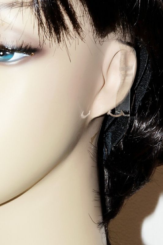 Tiffany & Co Earrings 18K White Gold T-smile